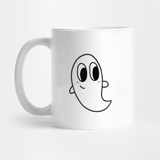 Cute Blushing Ghost Cartoon, made by EndlessEmporium Mug